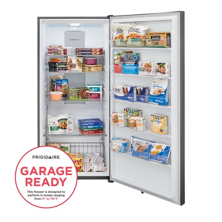 Frigidaire Frigidaire 20.0 Cu. Ft. Auto-Defrost Upright LED-Lit Freezer with Reversible Door, Carbon FFUE2024AN
